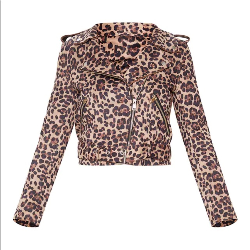 ❌SOLD❌ Leopard Print Biker Jacket